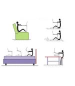 میزلپ تاپ تاشو فن دارMPF